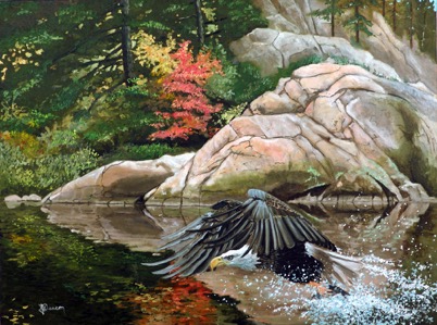 "The Catch of The Day" 
30 X 40 Oil on canvas unframed
$2800.00
Larry Deacon 